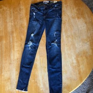 Juniors Hollister Distressed Jeans